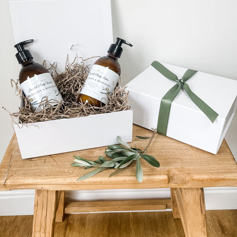 Hand & Body Wash and Lotion Duo in Luxury Gift Box